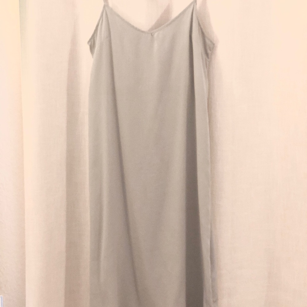 Mona B pastel blue slip dress